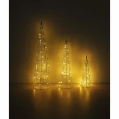 Luminaires Globo Lighting Luminaire déco set x 3 Globo KEGEL LED Argenté, 1 lumière* Éclairage Led