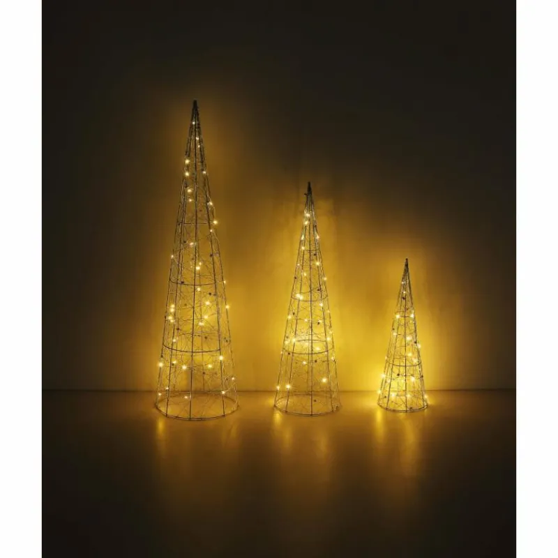 Luminaires Globo Lighting Luminaire déco set x 3 Globo KEGEL LED Argenté, 1 lumière* Éclairage Led