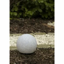 Lampes À Boules-Luminaires Leuchten Direkt Luminaire de jardin Leuchten-Direkt FADIA Gris, Blanc, 1 lumière