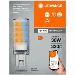 Luminaires Ledvance G9 LED 3.5 Watt blanc chaud dimmable 320 Lumen