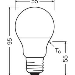 Luminaires Osram E27 4.9 Watt blanc neutre 470 Lumen