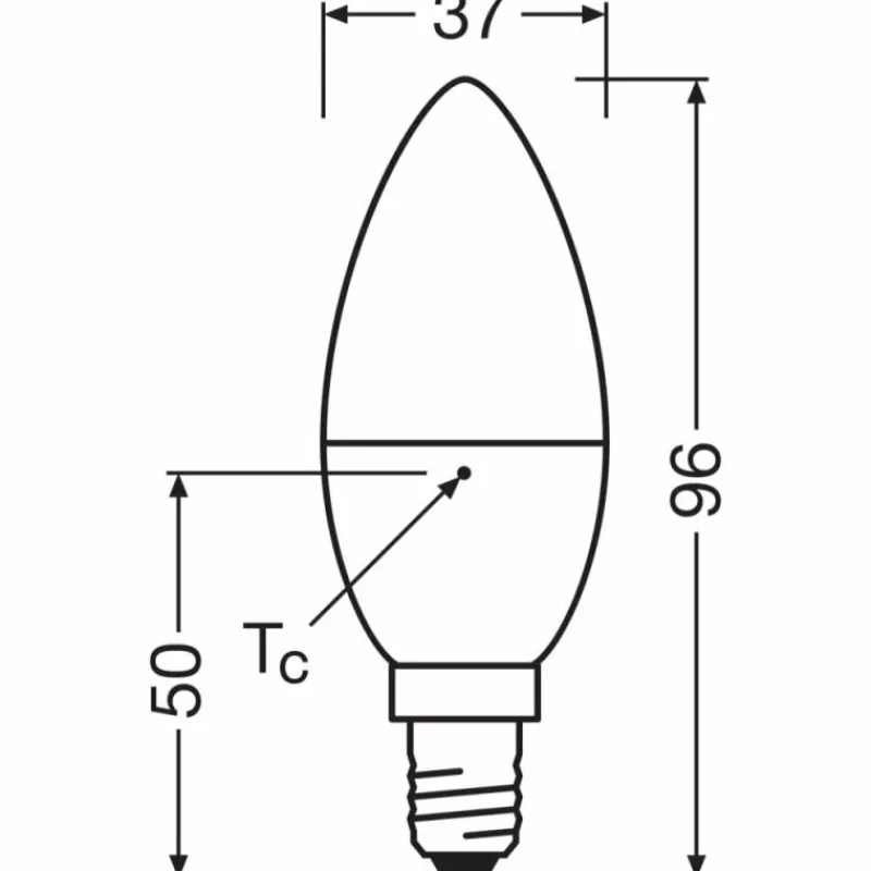Luminaires Osram E14 3.3 Watt blanc chaud 250 Lumen