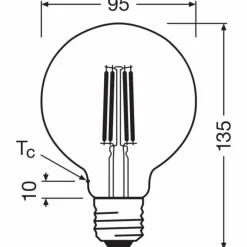 Luminaires Osram E27 5 Watt blanc neutre 1055 Lumen