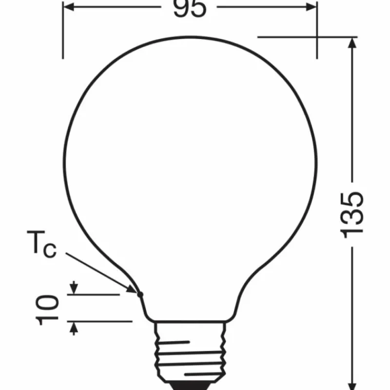 Luminaires Osram E27 5 Watt blanc lumière du jour 1055 Lumen
