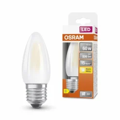 Luminaires Osram E27 5.5 Watt blanc chaud 806 Lumen
