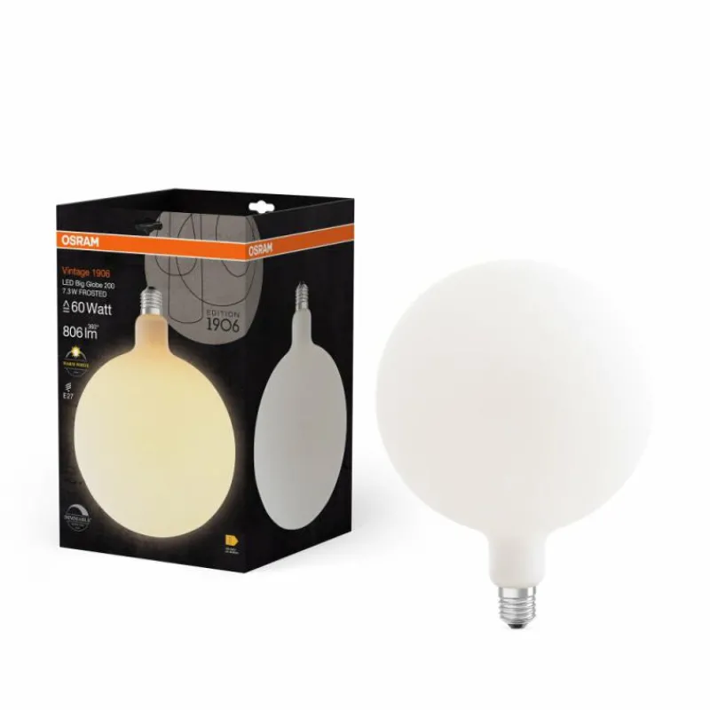 Luminaires Osram E27 7.3 Watt blanc chaud dimmable 806 Lumen