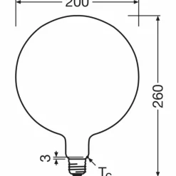 Luminaires Osram E27 7.3 Watt blanc chaud dimmable 806 Lumen