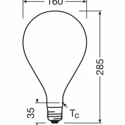 Luminaires Osram E27 7.3 Watt blanc chaud dimmable 806 Lumen