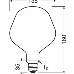 Luminaires Osram E27 7.3 Watt blanc chaud dimmable 806 Lumen
