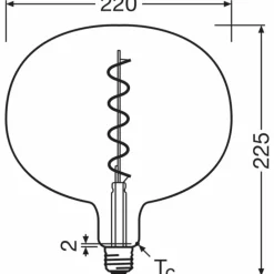 Luminaires Osram E27 4.5 Watt blanc chaud 150 Lumen