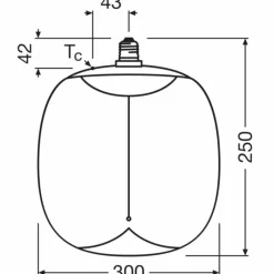 Luminaires Osram E27 12 Watt blanc chaud dimmable 550 Lumen