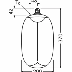 Luminaires Osram E27 12 Watt blanc chaud dimmable 500 Lumen