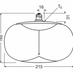 Luminaires Osram E27 4 Watt blanc chaud dimmable 120 Lumen