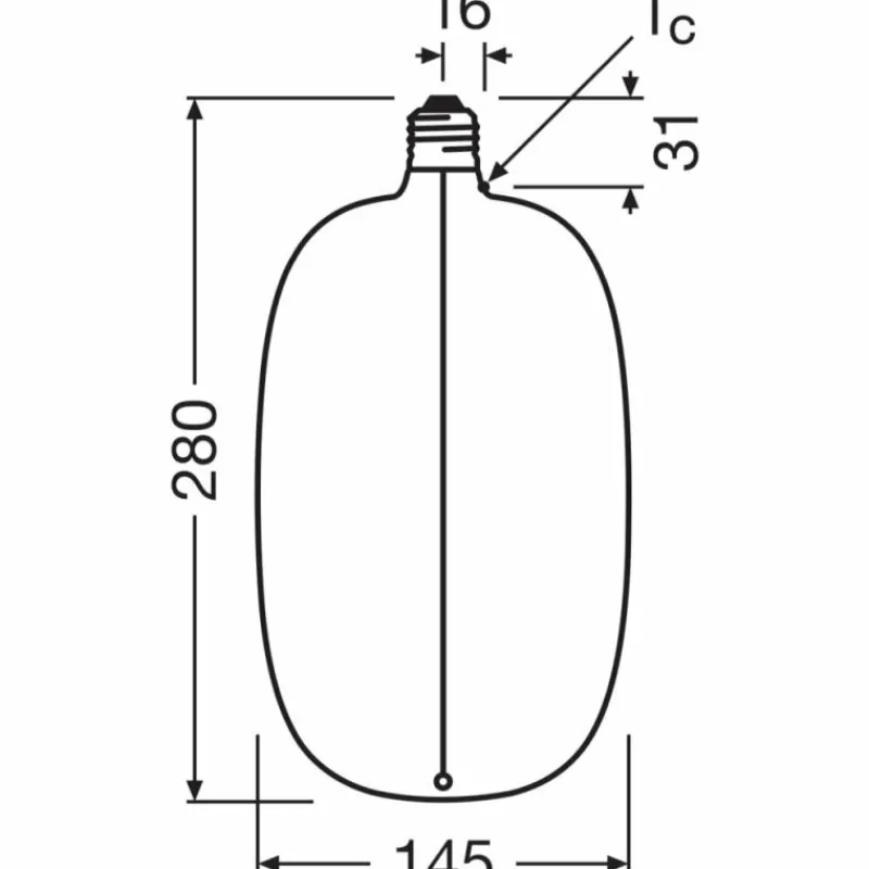 Luminaires Osram E27 4.8 Watt blanc chaud dimmable 200 Lumen