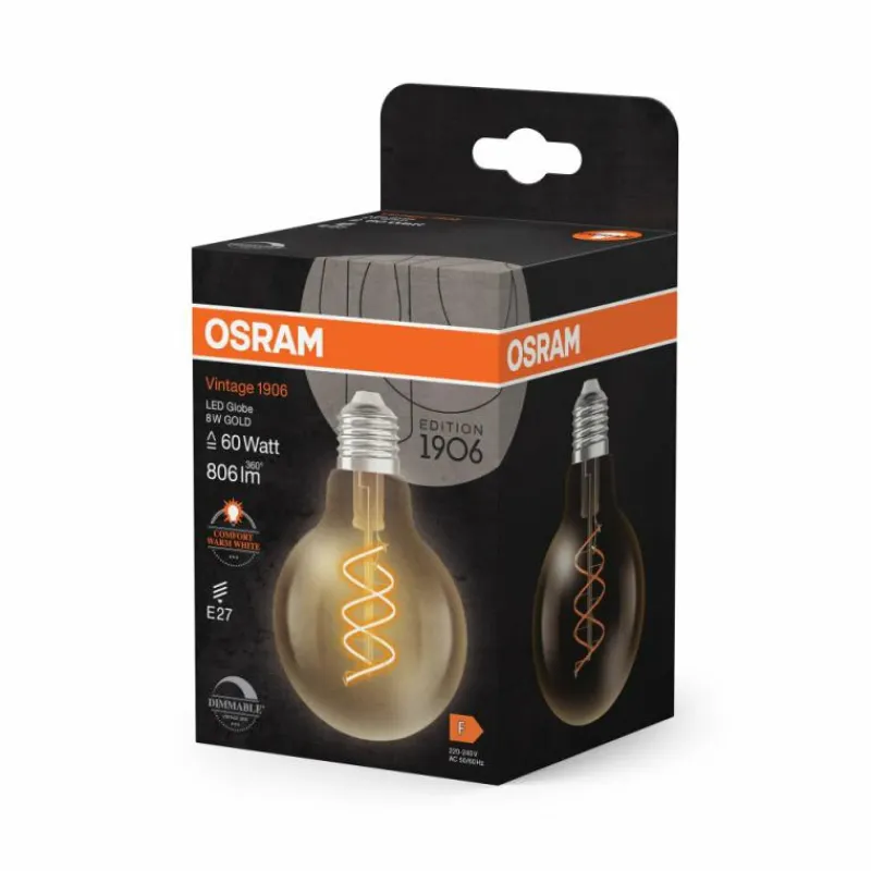 Luminaires Osram E27 8 Watt blanc chaud dimmable 806 Lumen