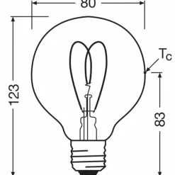 Luminaires Osram E27 8 Watt blanc chaud dimmable 806 Lumen