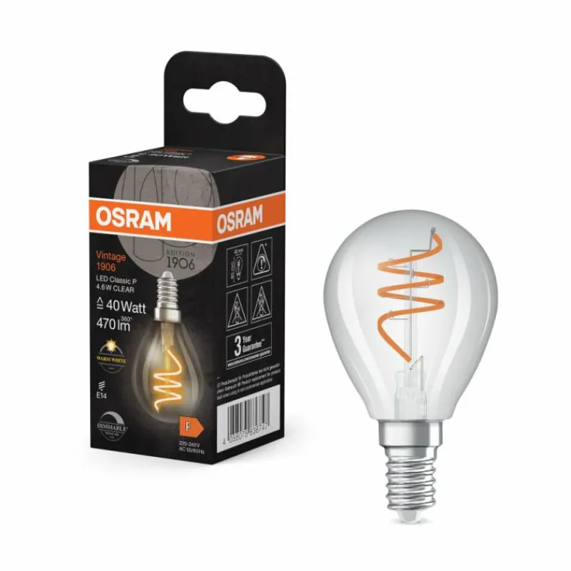 Luminaires Osram E14 4.6 Watt blanc chaud dimmable 470 Lumen