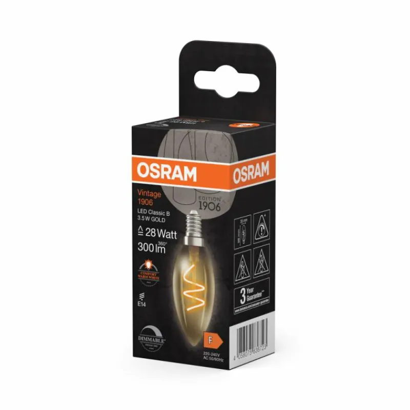 Luminaires Osram E14 3.5 Watt blanc chaud dimmable 300 Lumen