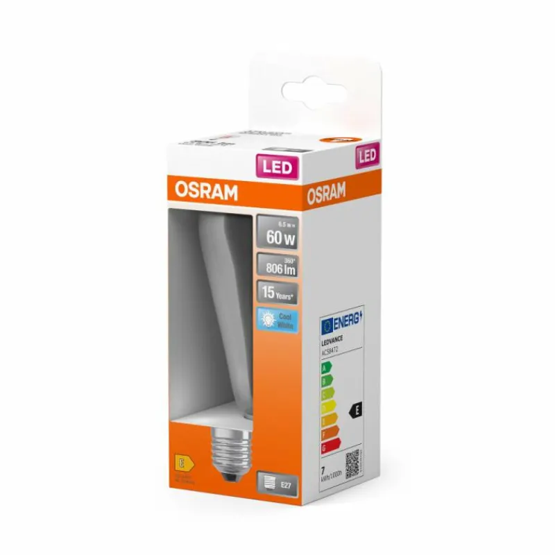 Luminaires Osram E27 6.5 Watt blanc neutre 806 Lumen