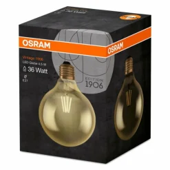 Luminaires Osram E27 LED 4 Watt blanc chaud 380 Lumen