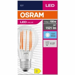 Luminaires Osram E27 LED 4 Watt blanc chaud 470 Lumen