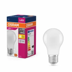 Luminaires Osram E27 LED 4.9 Watt blanc chaud 470 Lumen
