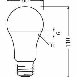 Luminaires Osram E27 LED 10 Watt blanc neutre 1055 Lumen