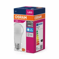 Luminaires Osram E27 LED 10 Watt blanc lumière du jour 1055 Lumen