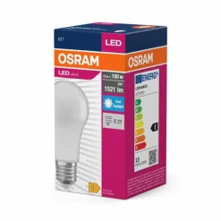 Luminaires Osram E27 LED 13 Watt blanc lumière du jour 1521 Lumen