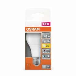 Luminaires Osram E27 LED 4.9 Watt blanc chaud 470 Lumen