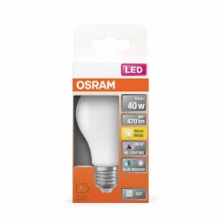 Luminaires Osram E27 LED 9.4 Watt blanc chaud 806 Lumen