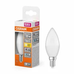 Luminaires Osram E14 LED 2.8 Watt blanc chaud 245 Lumen