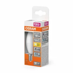 Luminaires Osram E14 LED 4.9 Watt blanc chaud 470 Lumen