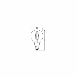 Luminaires Osram E14 LED 2.5 Watt blanc chaud 470 Lumen