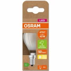 Luminaires Osram E14 LED 2.5 Watt blanc chaud 470 Lumen
