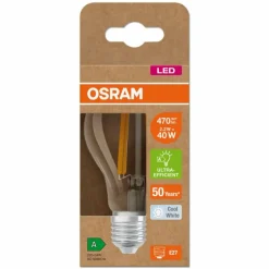 Luminaires Osram E27 LED 2.2 Watt blanc neutre 470 Lumen