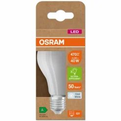Luminaires Osram E27 LED 2.2 Watt blanc neutre 470 Lumen