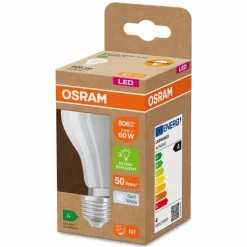 Luminaires Osram E27 LED 3.8 Watt blanc neutre 806 Lumen