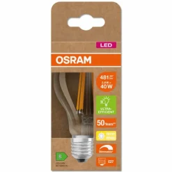 Luminaires Osram E27 LED 2.6 Watt blanc chaud dimmable 481 Lumen