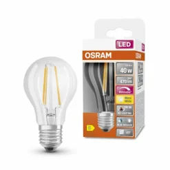 Luminaires Osram E27 LED 3.4 Watt blanc chaud dimmable 470 Lumen
