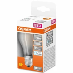 Luminaires Osram E27 LED 3.4 Watt blanc chaud dimmable 470 Lumen