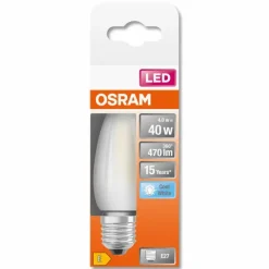 Luminaires Osram E27 LED 4 Watt blanc neutre 470 Lumen