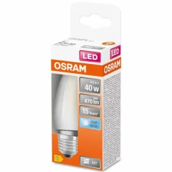 Luminaires Osram E27 LED 4 Watt blanc neutre 470 Lumen