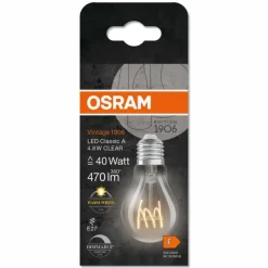Luminaires Osram E27 LED 4.8 Watt blanc chaud dimmable 470 Lumen