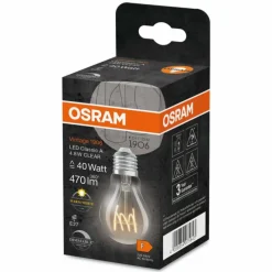 Luminaires Osram E27 LED 4.8 Watt blanc chaud dimmable 470 Lumen