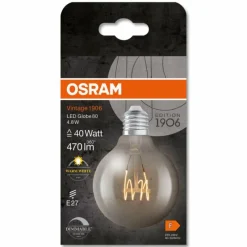 Luminaires Osram E27 LED 4.8 Watt blanc chaud dimmable 470 Lumen