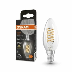 Luminaires Osram E14 LED 4.8 Watt blanc chaud dimmable 470 Lumen