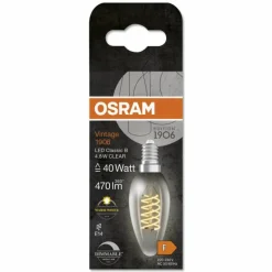 Luminaires Osram E14 LED 4.8 Watt blanc chaud dimmable 470 Lumen