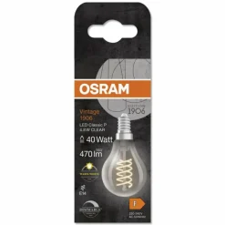 Luminaires Osram E14 LED 4.8 Watt blanc chaud dimmable 470 Lumen