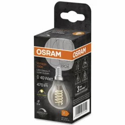 Luminaires Osram E14 LED 4.8 Watt blanc chaud dimmable 470 Lumen